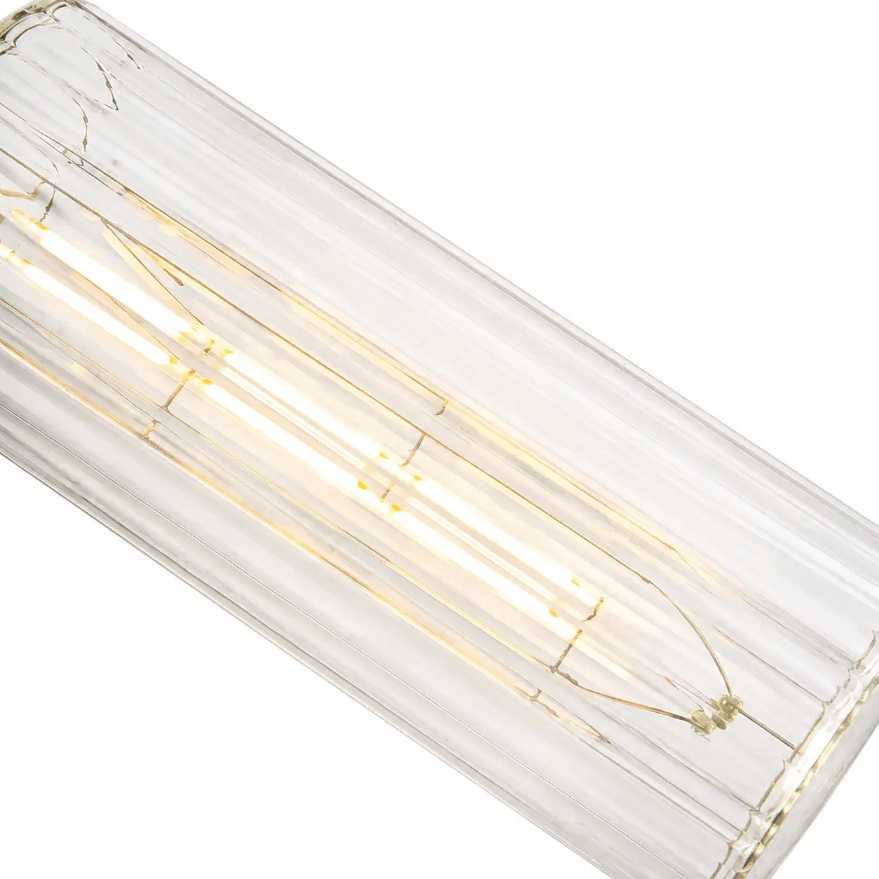 Ribbed glass shade detail