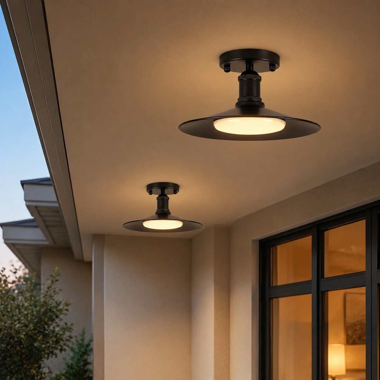 Lampada in metallo nero Leviaxa per atmosfera in giardino